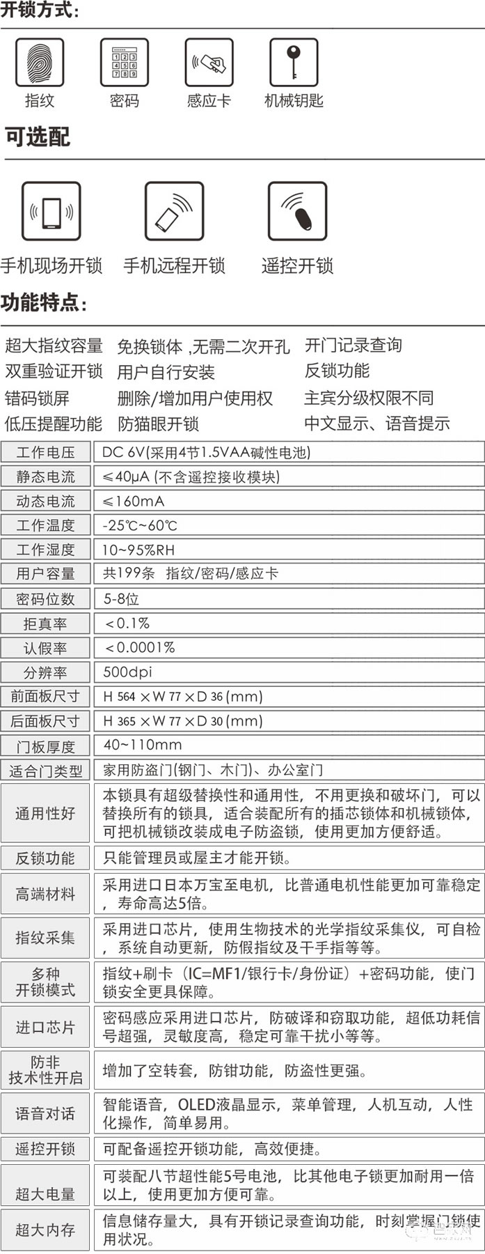 碩貝德萬能互換智能鎖 反鎖功能智能鎖