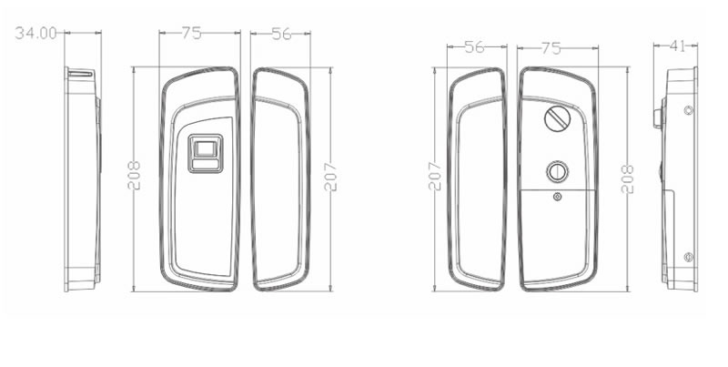 玉蛟龍智能指紋鎖 智能鎖防水防塵、智能觸屏按鍵設(shè)計