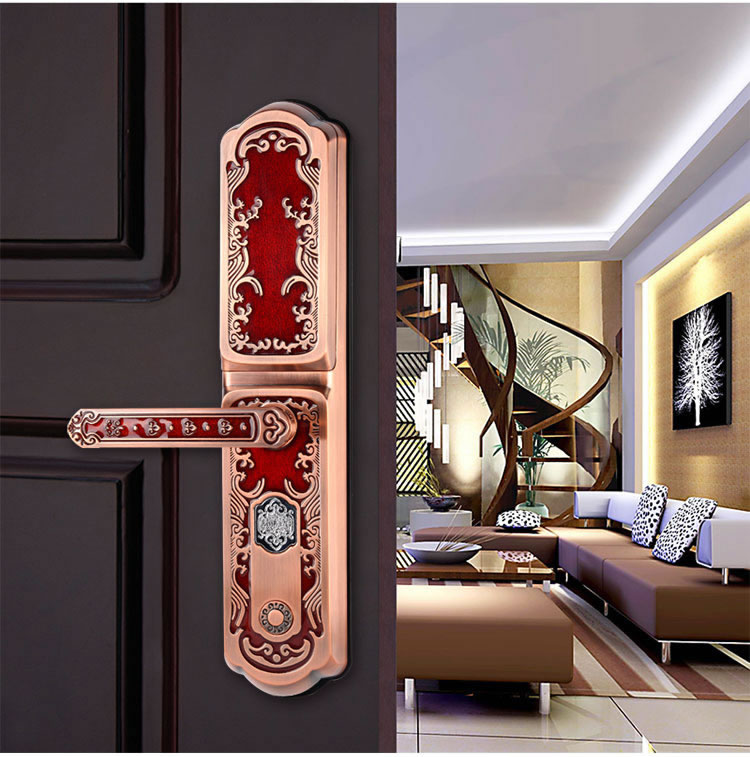 玉蛟龍智能門鎖 智能鎖防窺視輸入、半導體/光學指紋傳感器