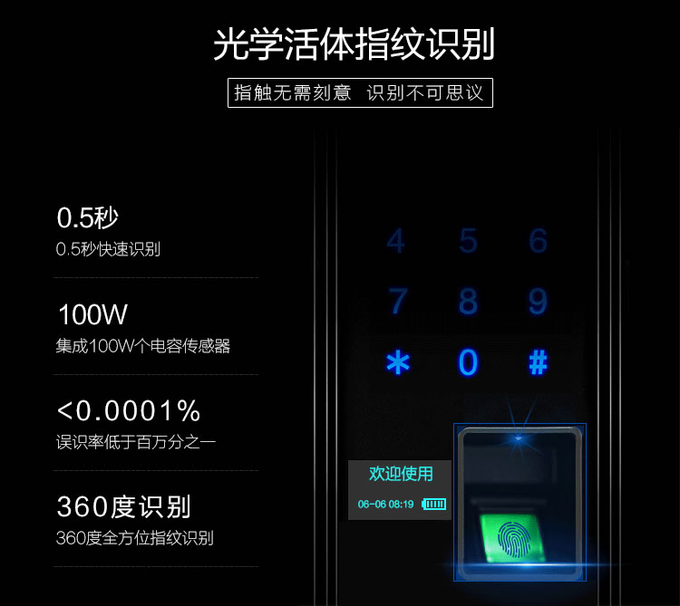 玉蛟龍智能鎖 智能鎖玉蛟龍觸摸屏系列、5A級鉆化觸摸屏