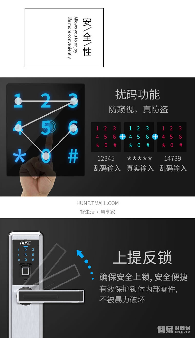 科裕鈦合金智能鎖918-88-F 半導(dǎo)體指紋鎖
