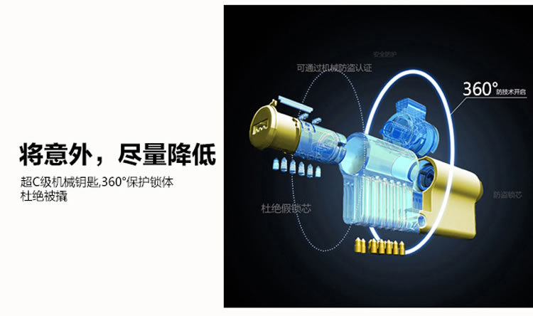 豪力士指紋鎖  I2016F家用防盜門智能鎖密碼鎖電子鎖手機感應刷卡智能鎖