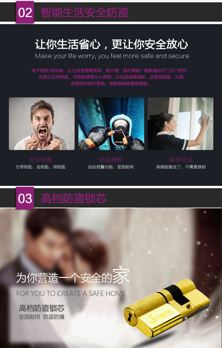 英諾維智能鎖 智能密碼鎖質感按鍵、可操作面板;