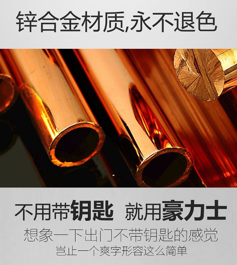 豪力士指紋鎖 D3310F家用防盜門智能鎖大門鎖電子鎖手機APP感應鎖密碼鎖