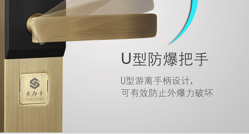 豪力士指紋鎖 D3310F家用防盜門智能鎖大門鎖電子鎖手機APP感應鎖密碼鎖