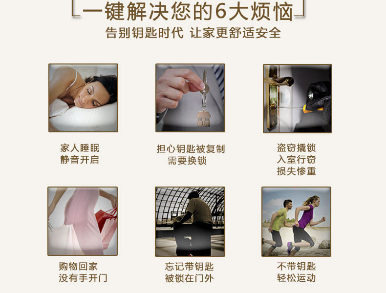 豪力士指紋鎖 D0755F家用防盜門智能鎖手機app感應(yīng)電子鎖遙控刷卡密碼鎖