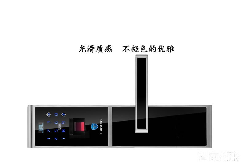 藍(lán)盾智能鎖 LT-7000F指紋鎖密碼鎖刷卡鎖直板黑色