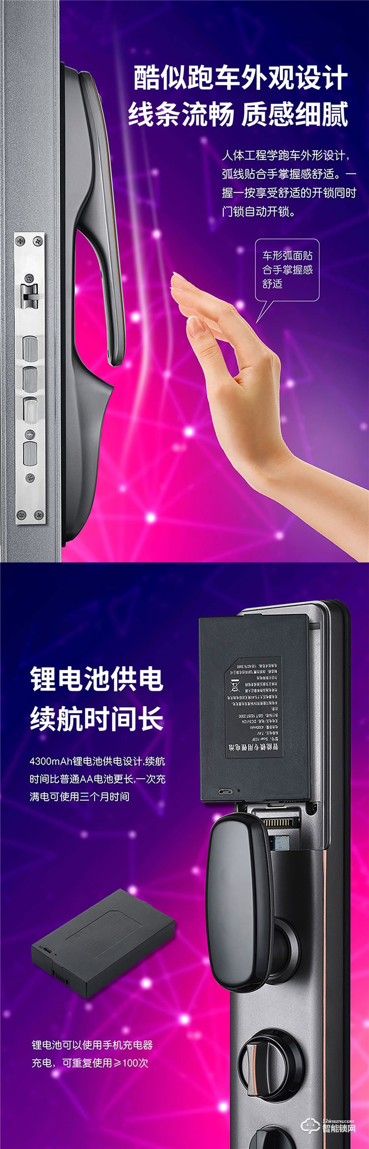 揚(yáng)子智能鎖 M316全自動(dòng)可視貓眼智能鎖