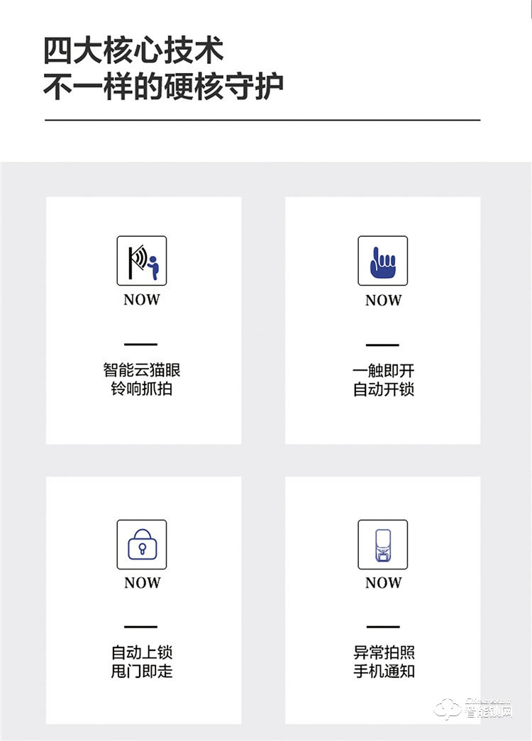 揚子智能鎖 T03全自動可視貓眼指紋密碼鎖