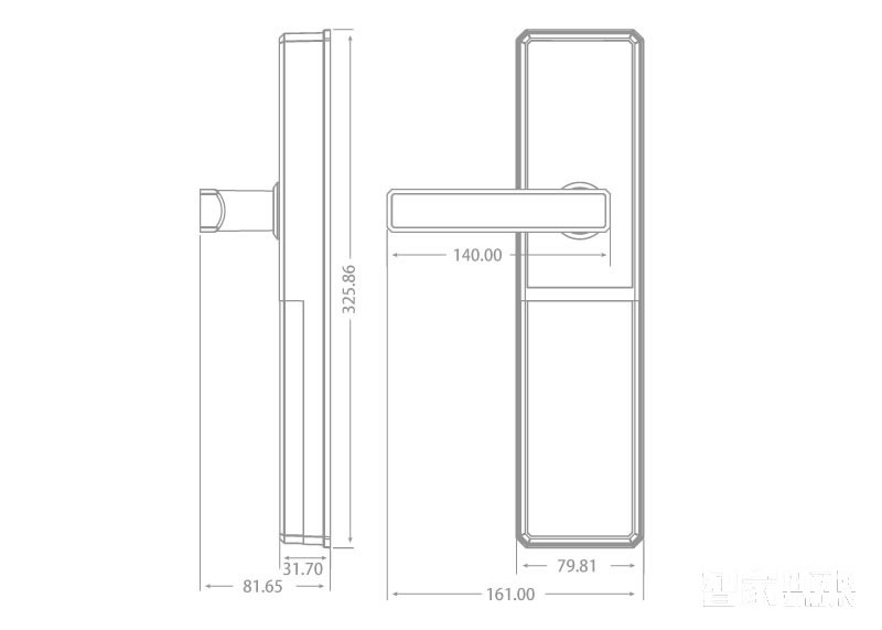 箭牌智能鎖 A628指紋識別鎖