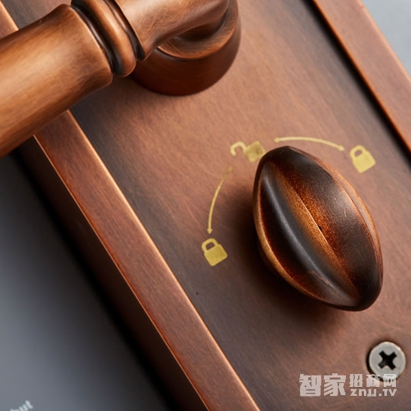 艾棲指紋鎖 家用純銅系列 電子智能門鎖