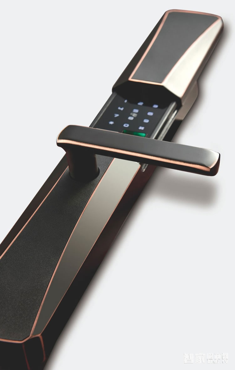 眾和物聯滑蓋智能鎖 自動靜音 液壓智能指紋鎖