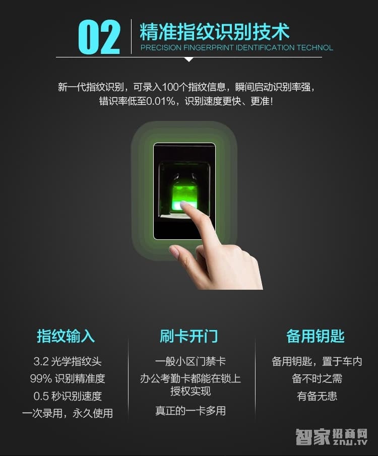 星海創(chuàng)安智能鎖 直板防盜指紋鎖