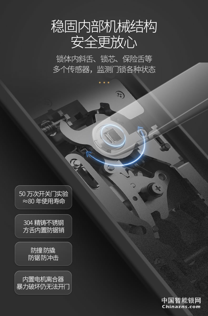 名門指紋鎖 密碼鎖家用防盜門智能鎖電子鎖大門鎖全自動EZ-TW1