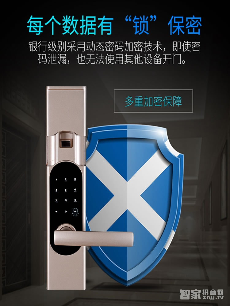 明達智能門鎖 直板指紋密碼鎖 鋁合金智能刷卡鎖