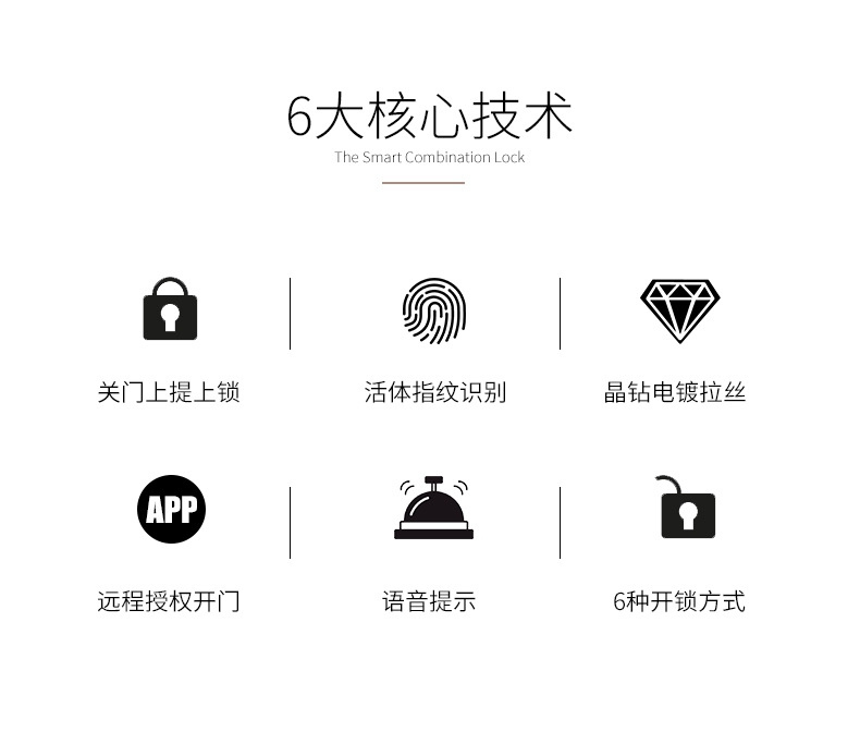 容心智能鎖 半導體光學指紋鎖 室內門防盜門智能鎖