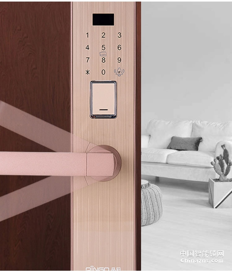 榮事達品冠密碼鎖小智16 家用防盜門指紋鎖