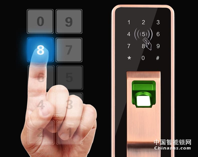 匯泰龍智能鎖69017 指紋鎖家用防盜門(mén)鎖電子密碼鎖
