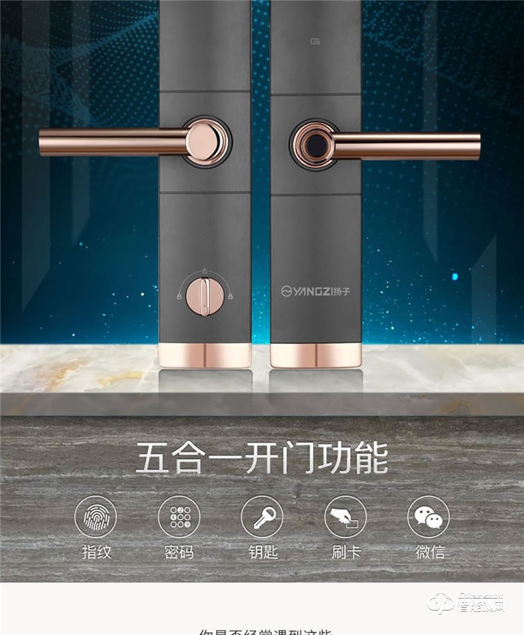揚(yáng)子智能鎖 S2半自動(dòng)家用智能鎖