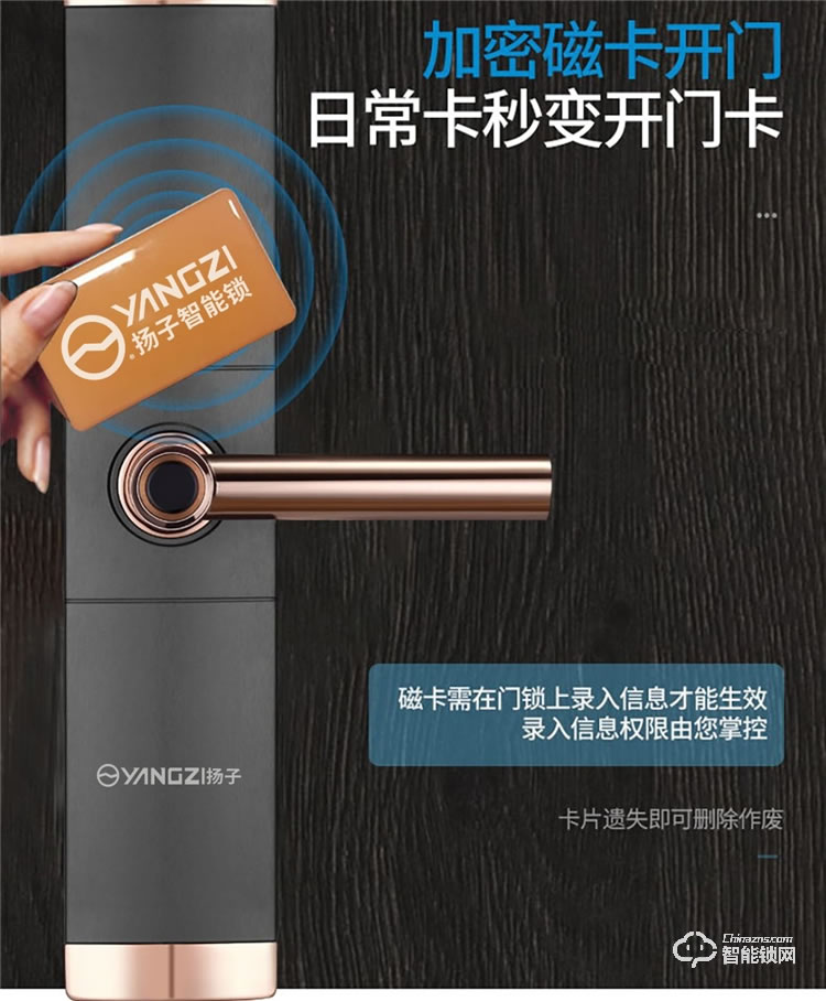 揚(yáng)子智能鎖 S2半自動(dòng)家用智能鎖