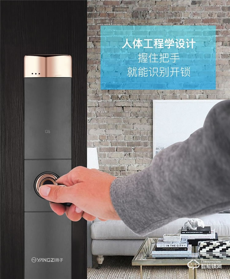 揚(yáng)子智能鎖 S2半自動(dòng)家用智能鎖