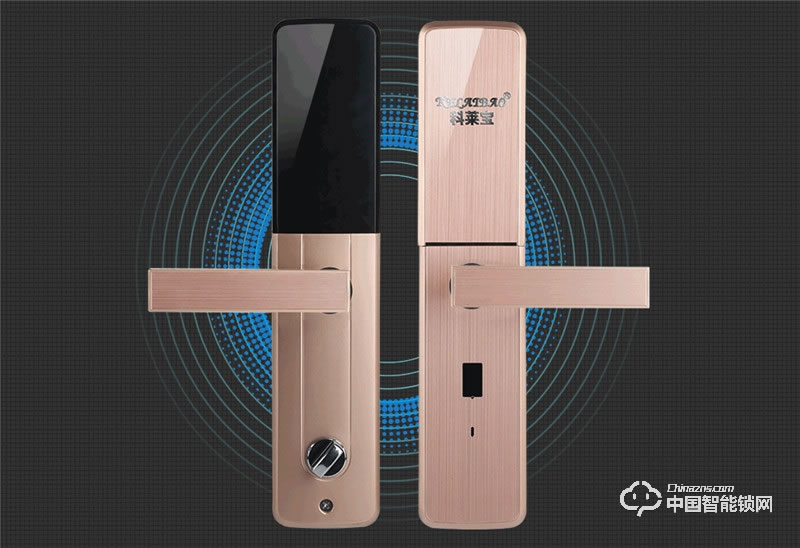 科萊寶 雙系統半導體指紋鎖 鋅合金玫瑰金色 KLB-9008