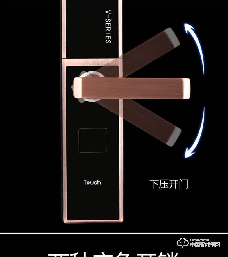 科萊寶感應(yīng)觸摸電動(dòng)滑蓋家用電子門鎖 防盜門密碼鎖 