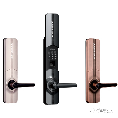 奧弗微科智能鎖 鋅合金指紋密碼鎖 家用防盜門木門鐵門智能鎖