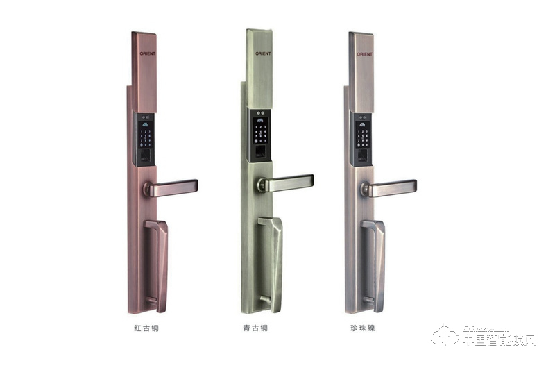 奧聯智能鎖 滑蓋指紋密碼鎖 家用防盜門智能鎖