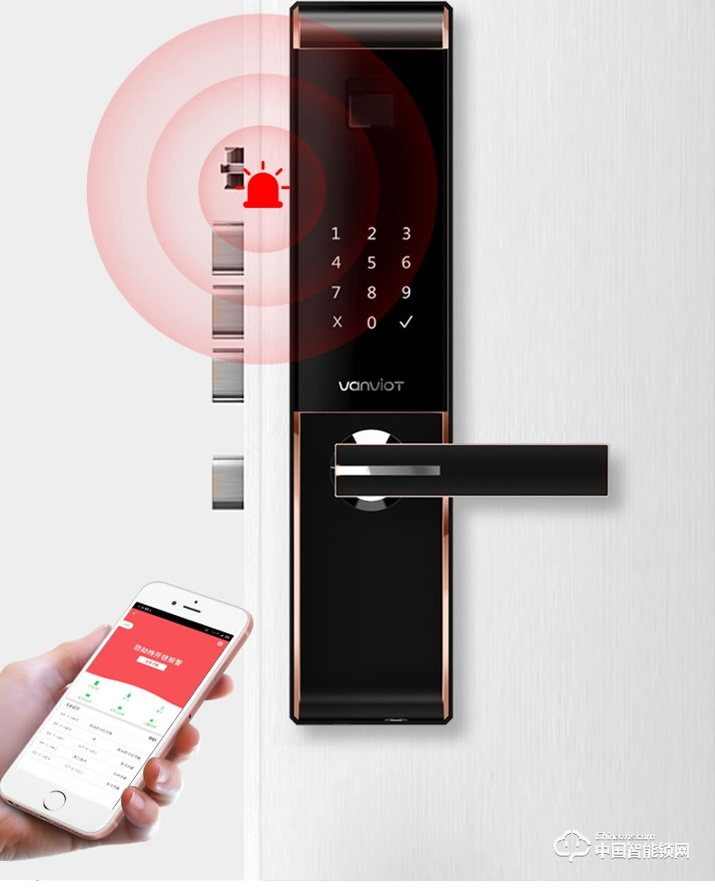 萬維特智能云鎖 S5 NB-IoT5G智能門鎖生物指紋鎖密碼鎖