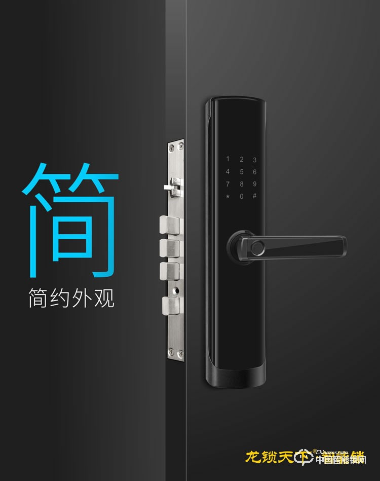 龍鎖天下智能鎖 智能鎖 指紋鎖 密碼鎖 防盜門(mén)鎖M08