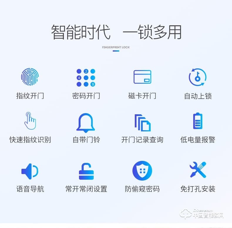 金點原子指紋鎖 玻璃門指紋鎖辦公室智能鎖