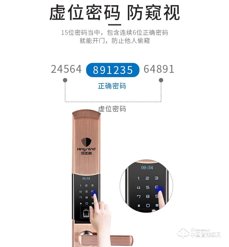 勁圣盾指紋鎖 全自動電子鎖門鎖家用智能鎖