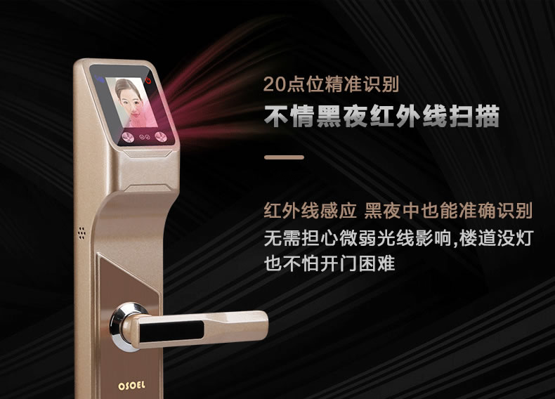 帝豐智能鎖 人臉識別智能鎖 家用電子密碼鎖