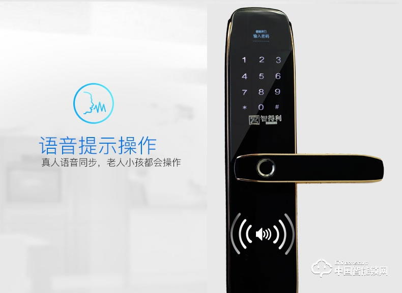 智得利智能鎖 家用防盜門指紋鎖密碼鎖A-680