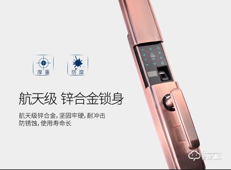 羅斯盾智能鎖 家用防盜門電子門鎖磁卡鎖