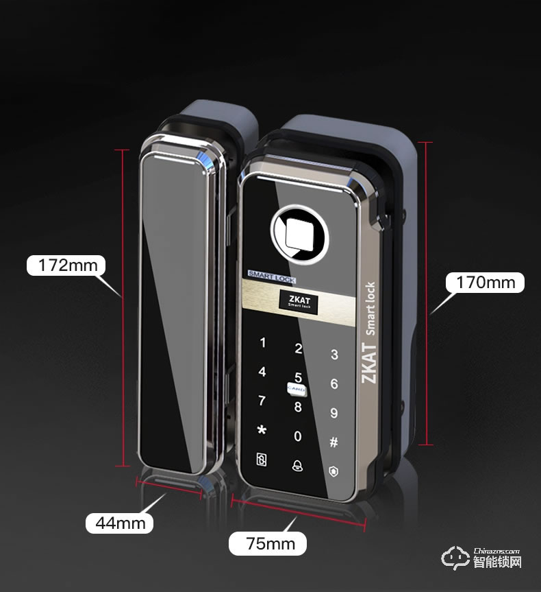 中控智能鎖 電子密碼刷卡鎖考勤系統一體機