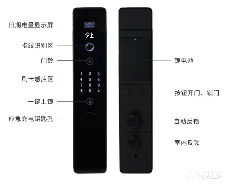 夕上智能鎖 C1全自動指紋密碼鎖