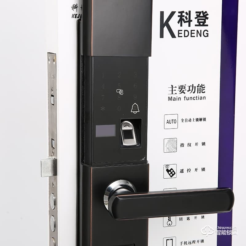 科登智能鎖 半自動滑蓋智能指紋鎖