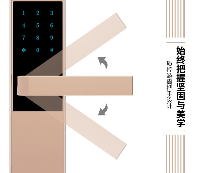 金網(wǎng)通智能鎖 8301臨時密碼C級鎖芯智能鎖