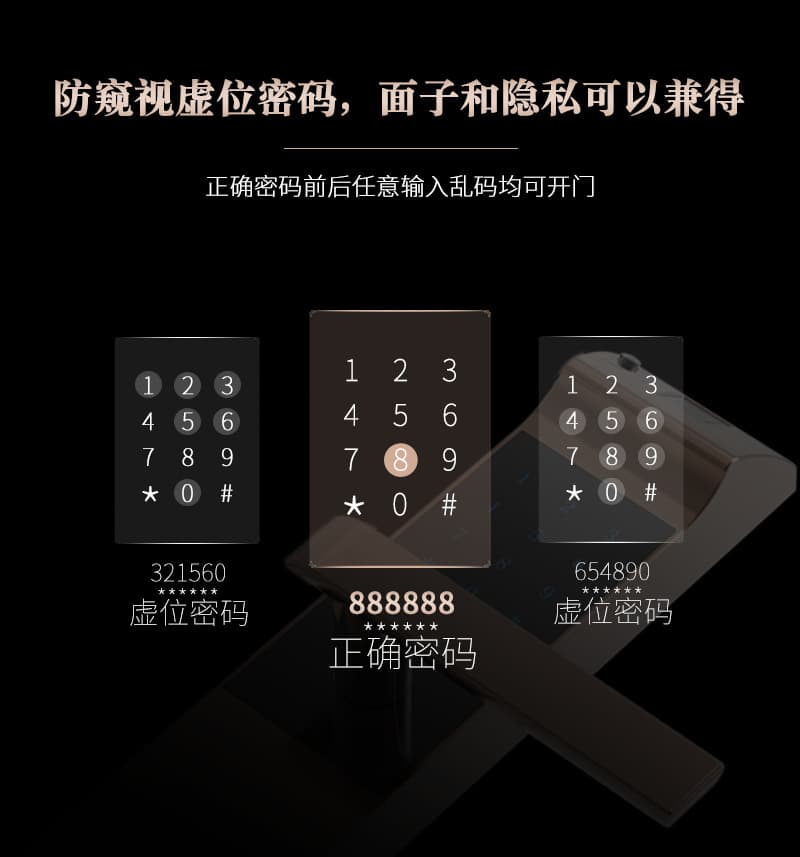 金網(wǎng)通智能鎖 8301臨時密碼C級鎖芯智能鎖