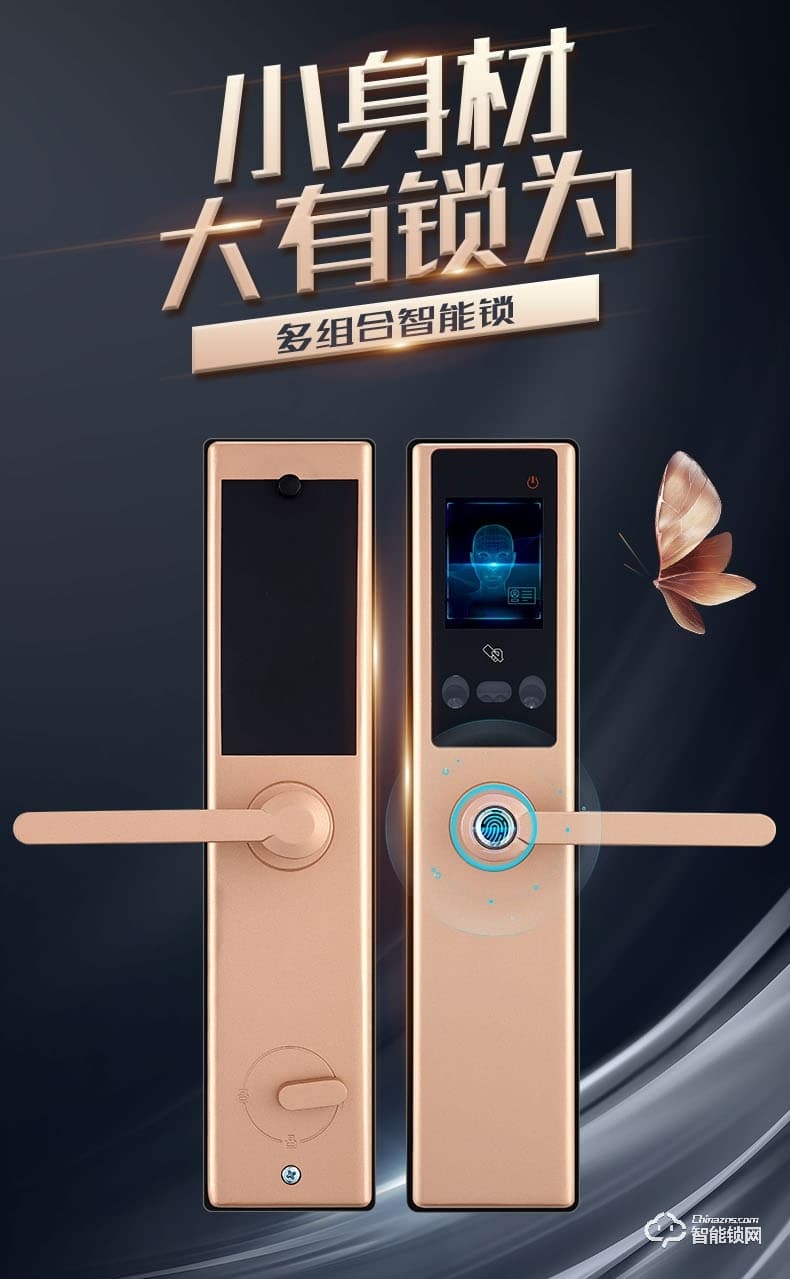 梵蒂安指紋鎖 人臉識別智能鎖指紋密碼鎖