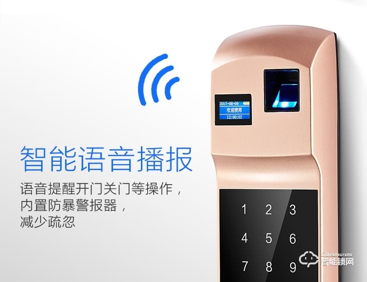 梵蒂安指紋鎖 家用智能鎖wifi手機遠程開門智能鎖