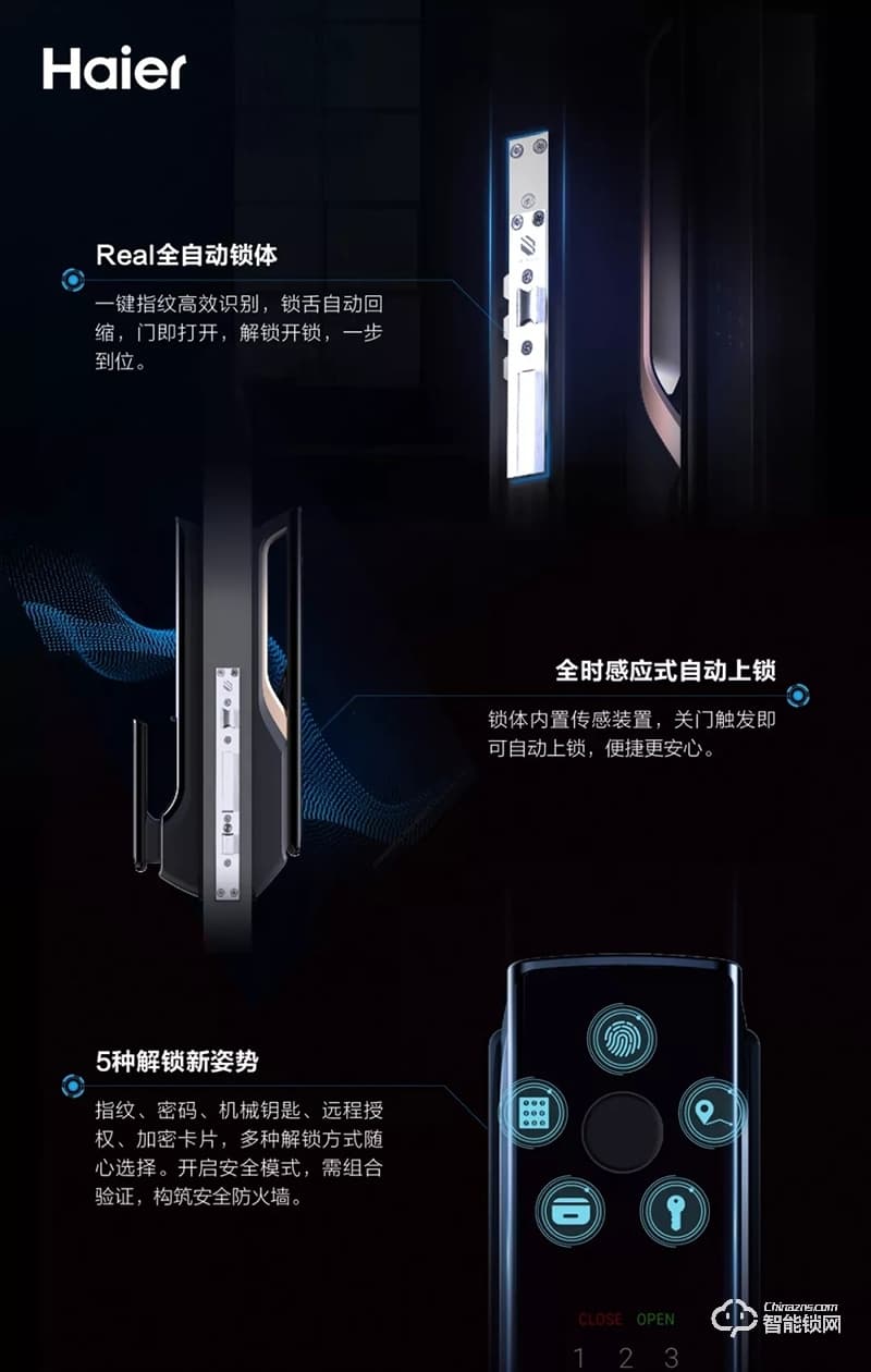 海爾智能鎖 御·S70全自動(dòng)智能門鎖