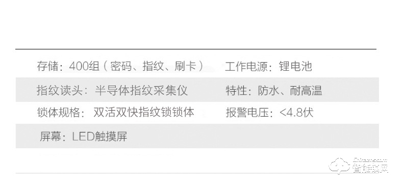 智聯美家智能鎖 M0506自動下滑蓋智能密碼鎖