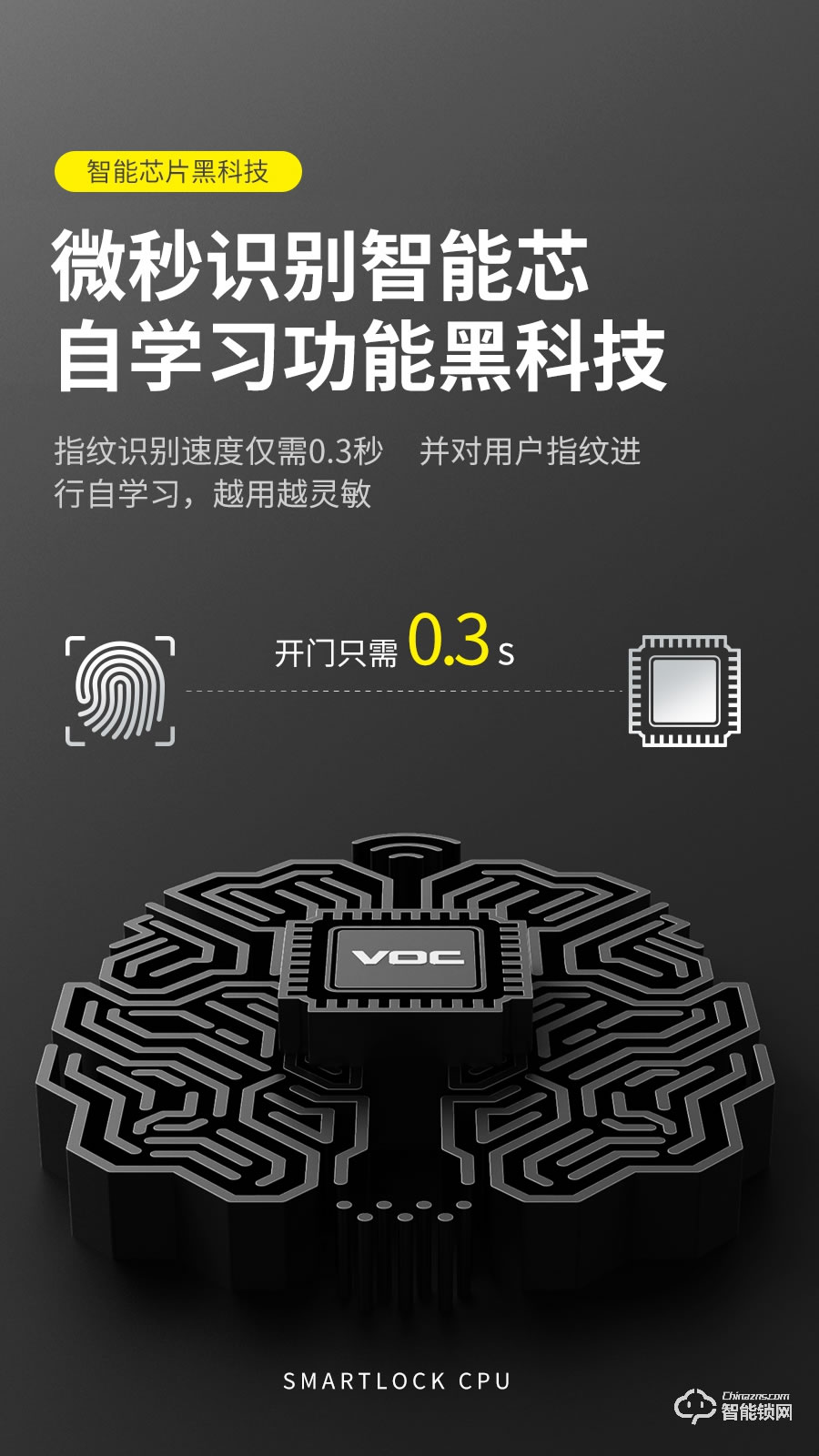 VOC智能鎖 X8家用防盜門指紋鎖電子密碼鎖門鎖