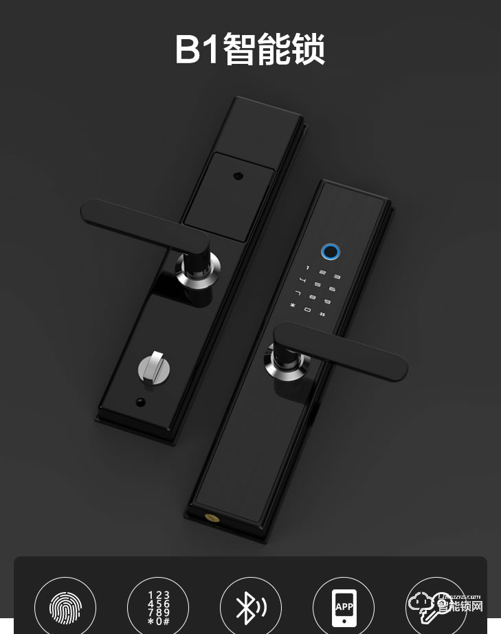 居聯(lián)智能鎖 B1防撬報警語音導(dǎo)航半自動智能鎖