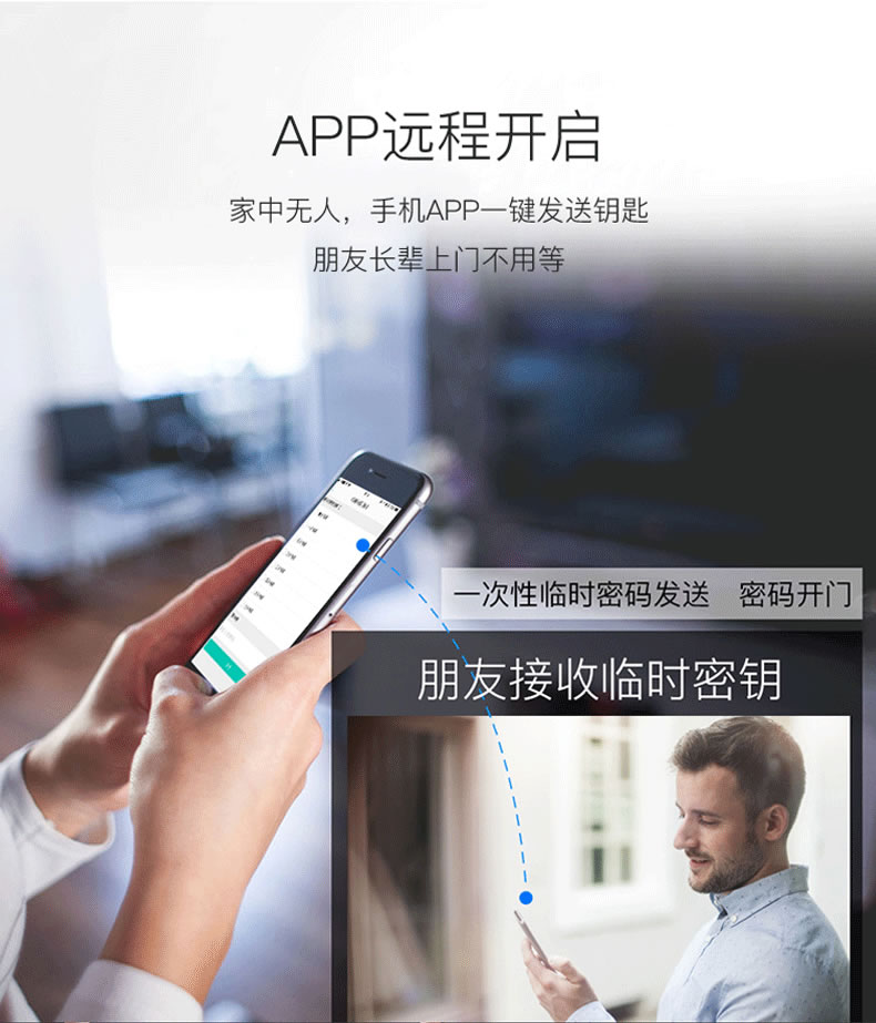 佰德龍智能鎖 219家用防盜門指紋鎖遠(yuǎn)程智能鎖