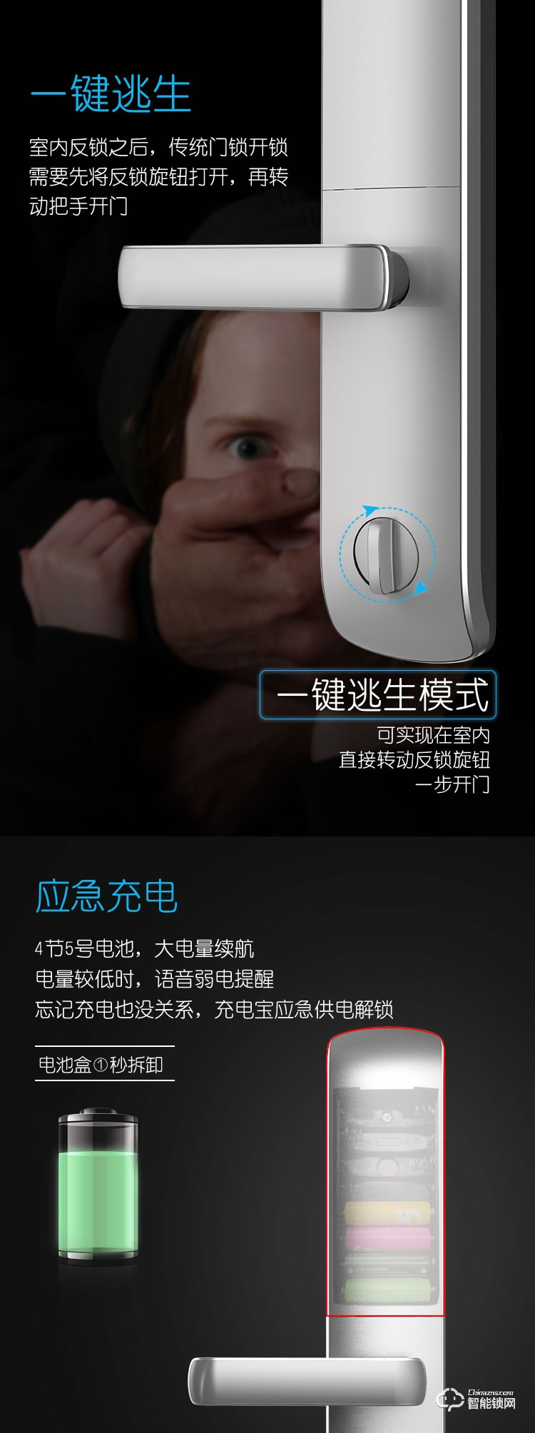 璽爾盾智能鎖 S7防盜門指靜脈密碼智能鎖