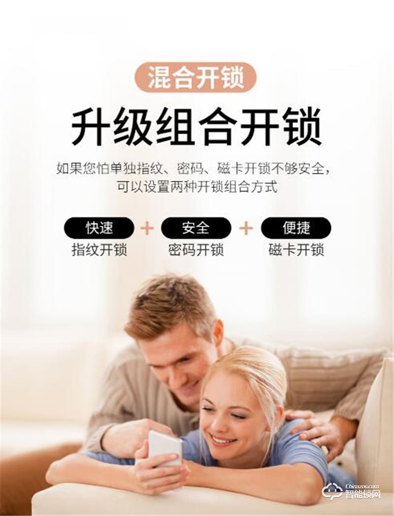 洛克曼B25半自動智能鎖 半導體生物識別